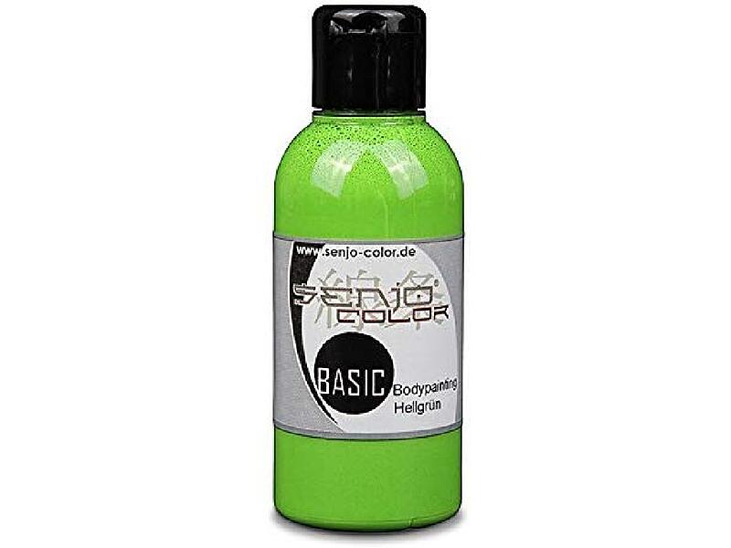 Senjo Color - 2012 - airbrush barva pro face a body painting - Světle zelená 75ml