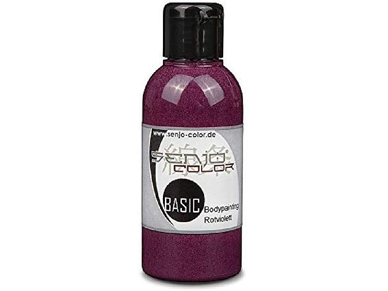 Senjo Color - 2022 - airbrush barva pro face a body painting - Červenofialová 75ml