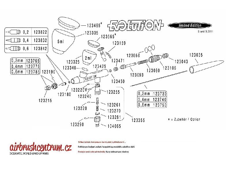 Harder Steenbeck - kalíšek 2 ml, černý chrom 123325