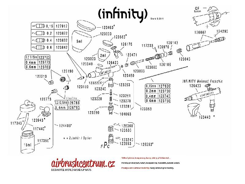 Harder Steenbeck - sklenička pro boční připojení 124403
