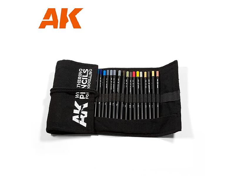 AK Interactive - Set akvarelových tužek na odřeniny (37 odstínů)