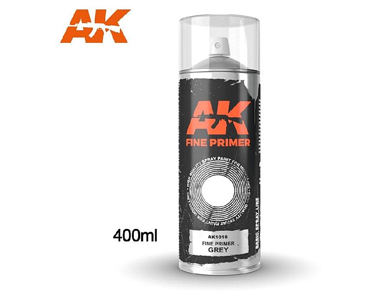 AK Interactive - Fine Primer Grey - Spray 400ml