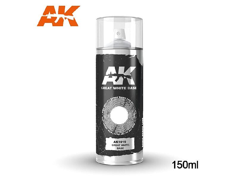 AK Interactive - Great White Base - Spray 150ml