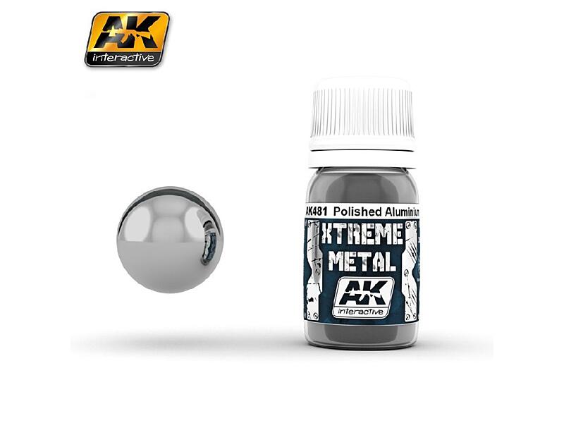 AK Interactive - Xtreme Metal - Polished Aluminium 30ml.