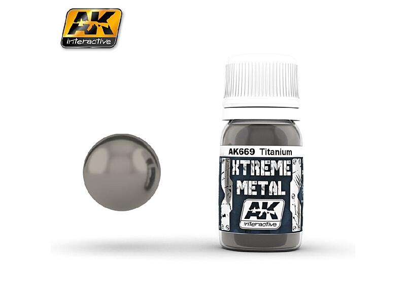 AK Interactive - Xtreme Metal - Titanium 30ml.