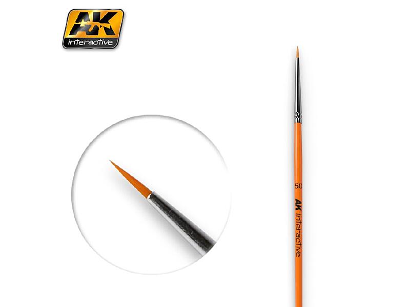 AK-Interactive - Kulatý štětec 5/0 - syntetický