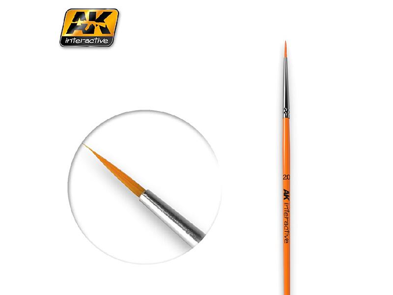 AK-Interactive - Kulatý štětec 2/0 - syntetický