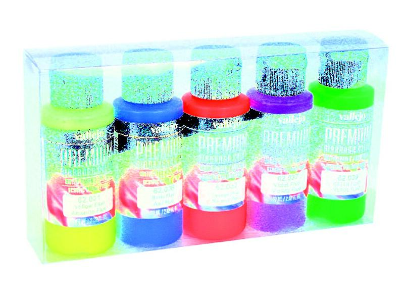 Vallejo - Premium Color Set 62102 Premium Fluo Color 5x60 ml.