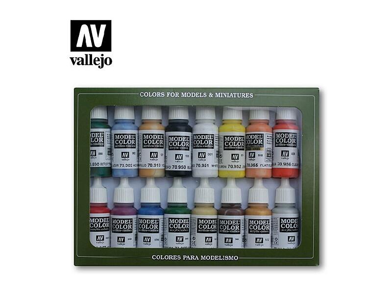 Vallejo - Model Color Set 70140 Basic Colors USA 16x17 ml.
