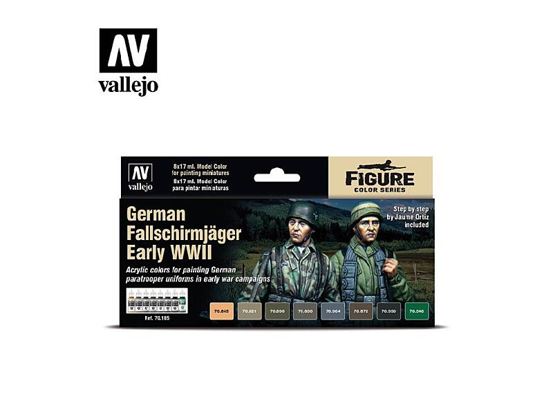 Vallejo - Model Color Set 70185 German Fallschirmjager Early WWII 8x17 ml.
