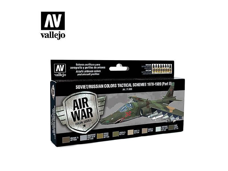 Vallejo - Model Air Set 71608 Soviet / Russian Tactical Schemes 1978-1989 8x17 ml.
