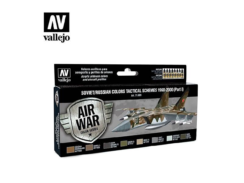 Vallejo - Model Air Set 71609 Soviet / Russian Tactical Schemes 1960-2000 8x17 ml.