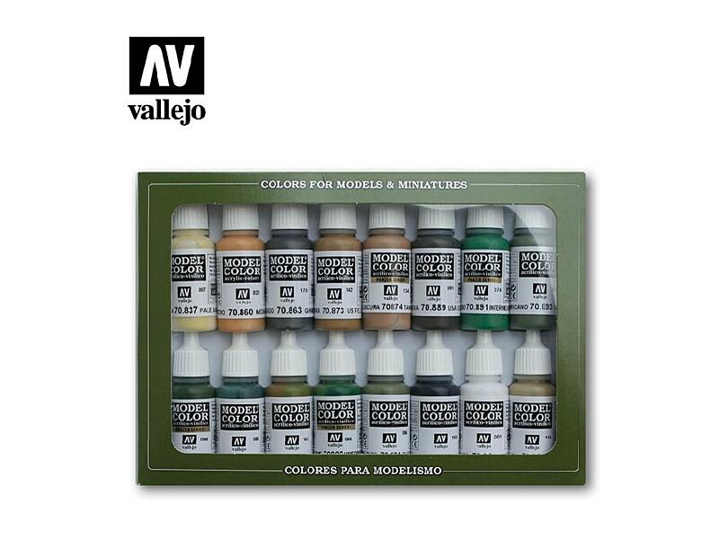 Vallejo - Model Color Set 70109 Allied Forces WWII 16x17 ml.