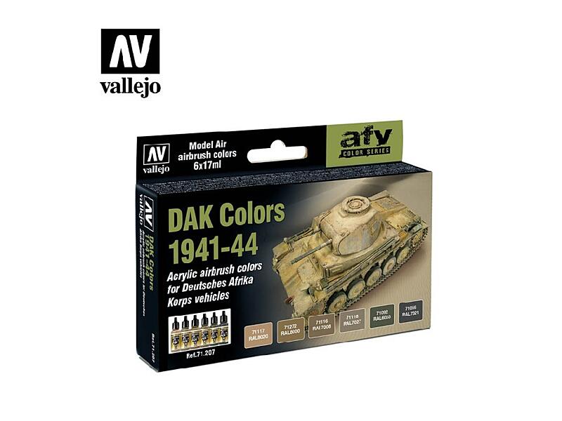 Vallejo - Model Air Set 71207 DAK Colors 1941-44 6x17 ml.