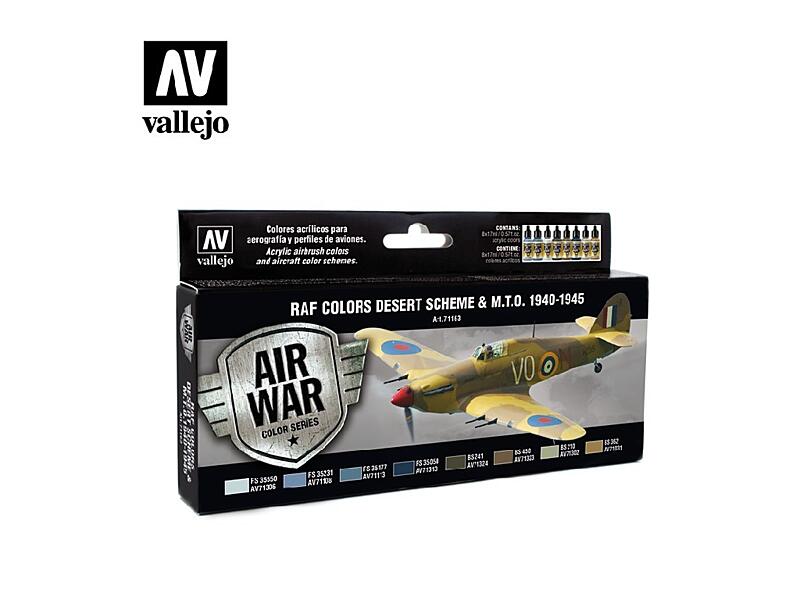 Vallejo - Model Air Set 71163 WWII RAF Desert 8x17 ml.