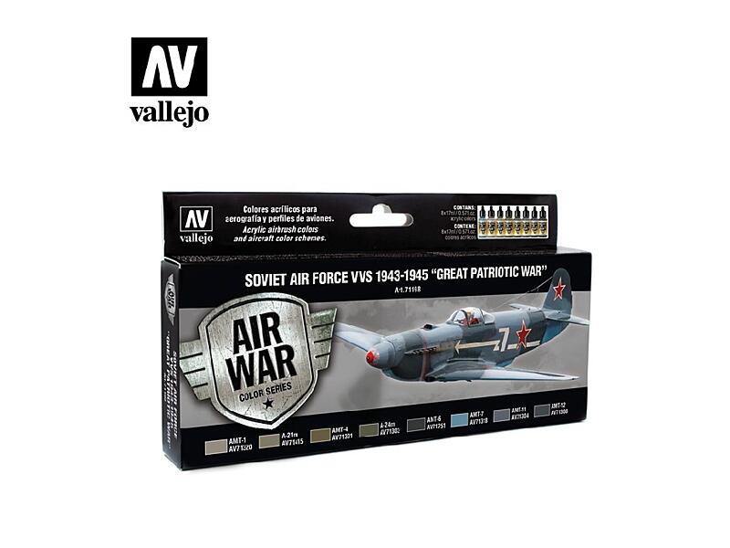 Vallejo - Model Air Set 71198 1943 To 1945 - Great Patriotic War 8x17 ml.