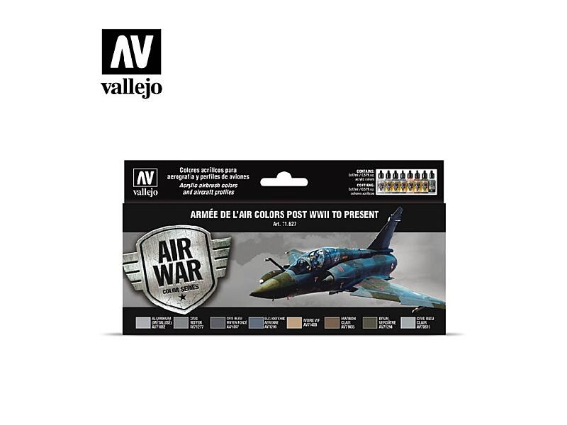 Vallejo - Model Air Set 71627 Armée de l’Air colors post WWII to present 8x17 ml.