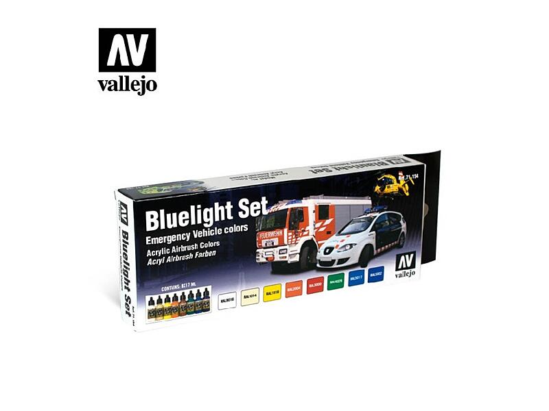 Vallejo - Model Air Set 71154 Bluelight Set 8x17 ml.