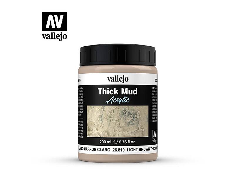 Vallejo - Diorama Effects 26810 Light Brown Thick Mud 200 ml.