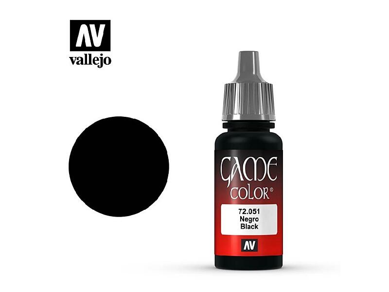 Vallejo - Game Color 72051 Black 17 ml.