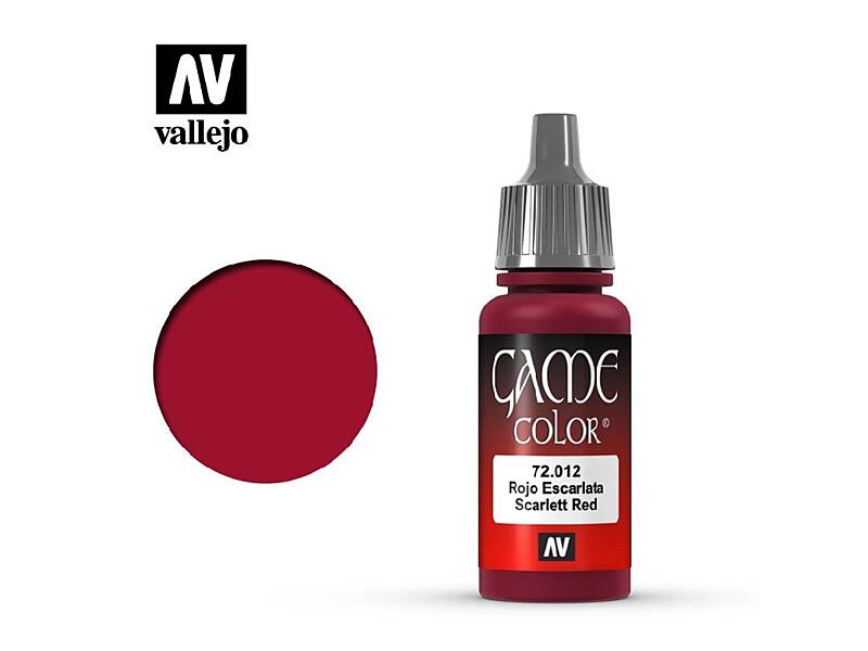 Vallejo - Game Color 72012 Scarlett Red 17 ml.