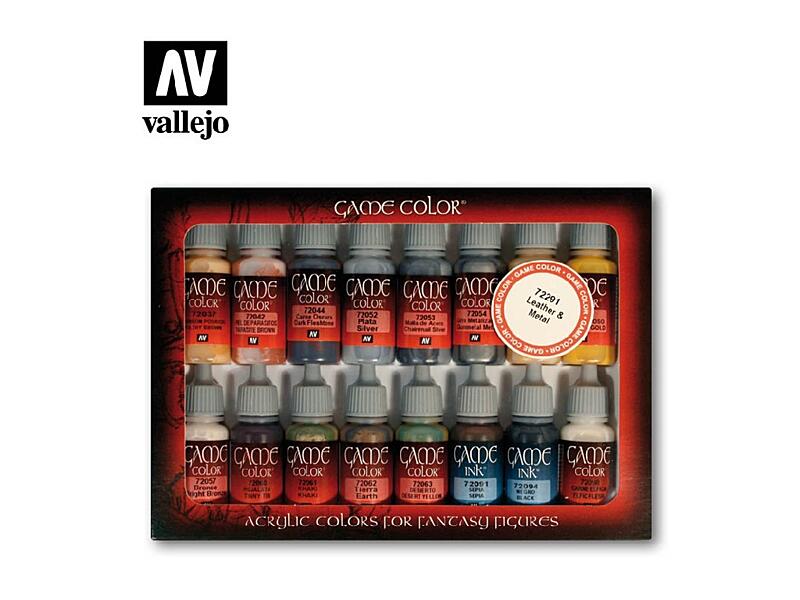 Vallejo - Game Color Set 72291 Leather and Metal 16x17 ml.