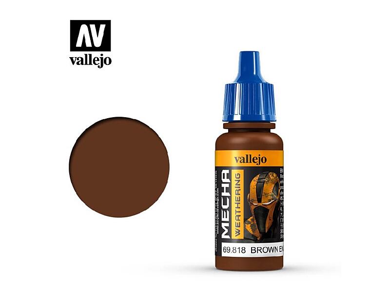 Vallejo - Mecha Color 69818 Brown Eng. Soot (Matt) 17 ml.