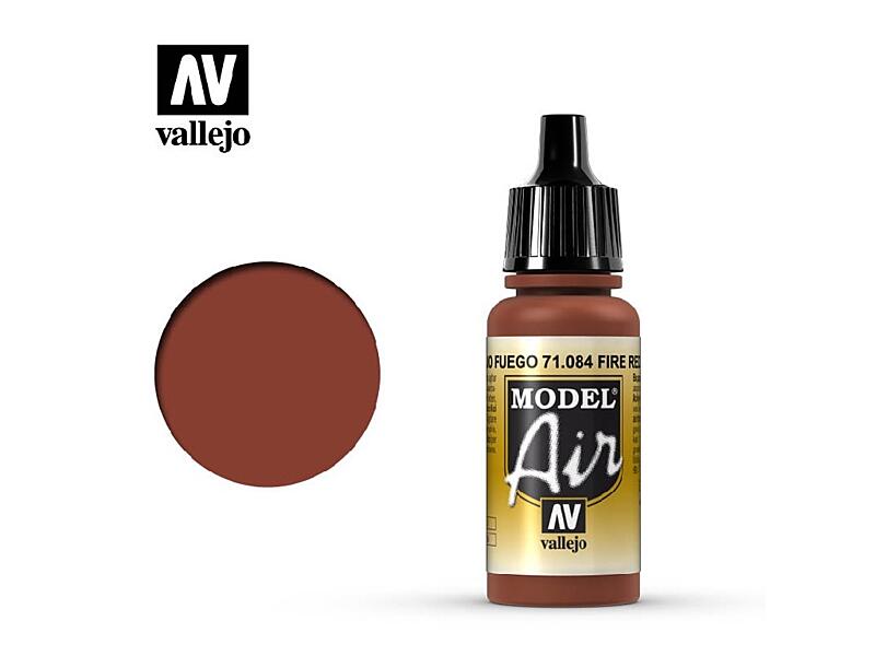 Vallejo - Model Air 71084 Fire Red 17 ml.