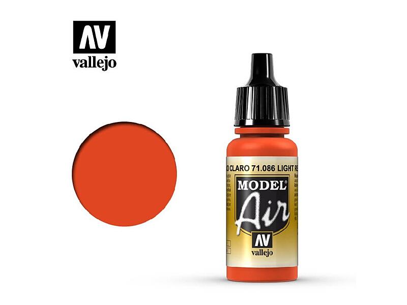 Vallejo - Model Air 71086 Light Red 17 ml.
