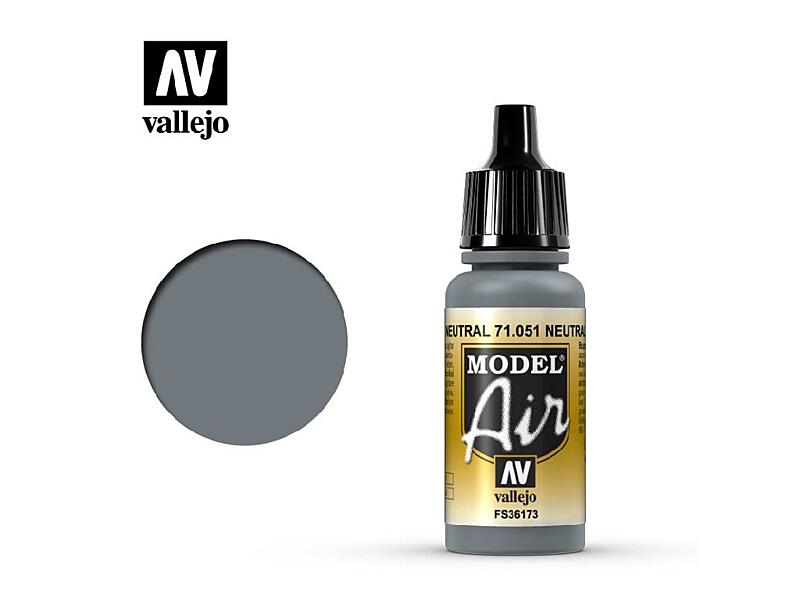 Vallejo - Model Air 71051 Neutral Gray 17 ml.