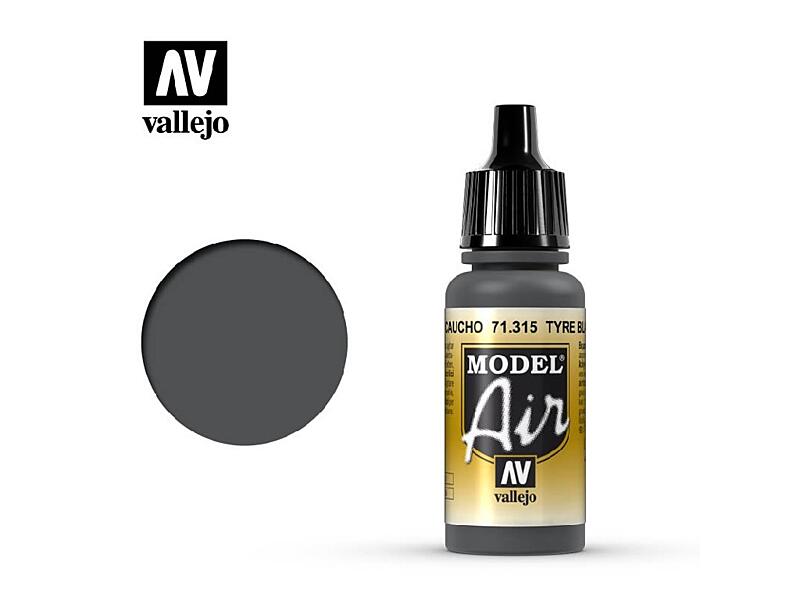 Vallejo - Model Air 71315 Tyre Black 17 ml.