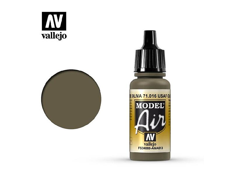 Vallejo - Model Air 71016 USAF Olive Drab 17 ml.