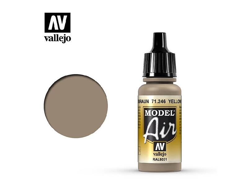 Vallejo - Model Air 71246 Camouflage Sandbrown RAL 8031 17 ml.