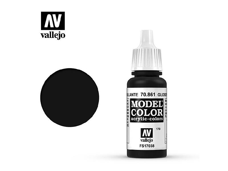 Vallejo - Model Color 170 Glossy Black 17 ml. 70861