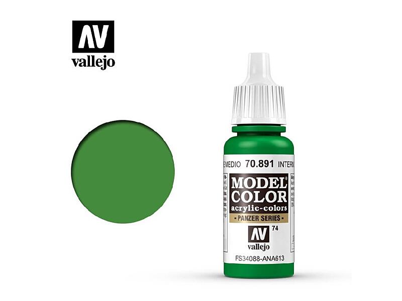Vallejo - Model Color 74 Intermediate Green 17 ml. 70891