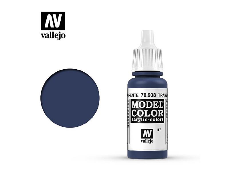 Vallejo - Model Color 187 Transparent Blue 17 ml. 70938