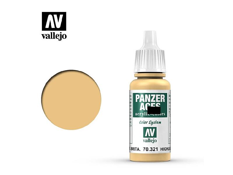Vallejo - Panzer Aces 70321 - Bristish Tanker Highlights 17 ml.