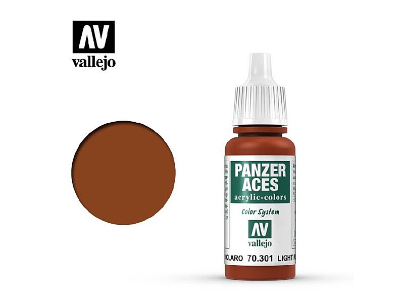 Vallejo - Panzer Aces 70301 - Light Rust 17 ml.