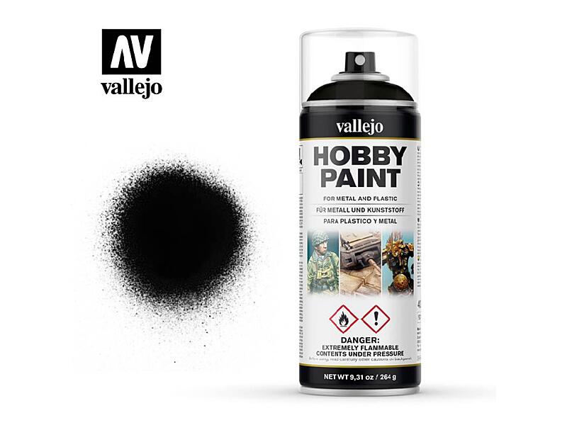 Vallejo - Aerosol 28012 Black Primer 400 ml.
