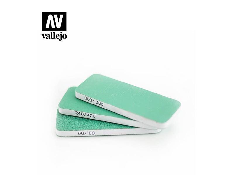 Vallejo - Brousítka oboustraná 80x30x6mm - 3ks