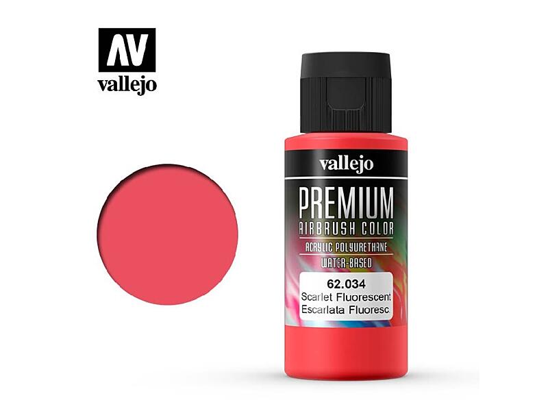 Vallejo - Premium Color 62034 Scarlet Fluo 60 ml.