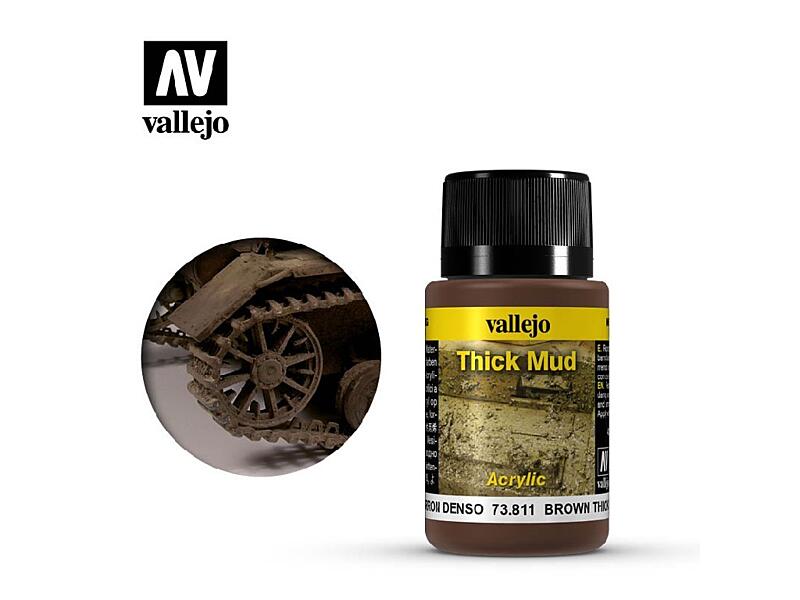 Vallejo - Weathering Effects 73811 Brown Thick Mud 40 ml.