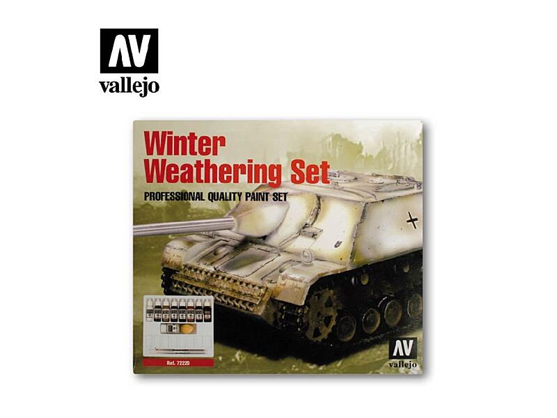 Vallejo - Model Color Set 72220 Winter Weathering + 2 štětce 9x17 ml.