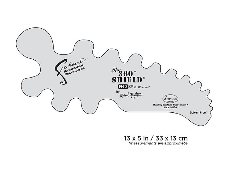 Artool FH 3 SP - Freehand Airbrush Template - 360 Degree Shield