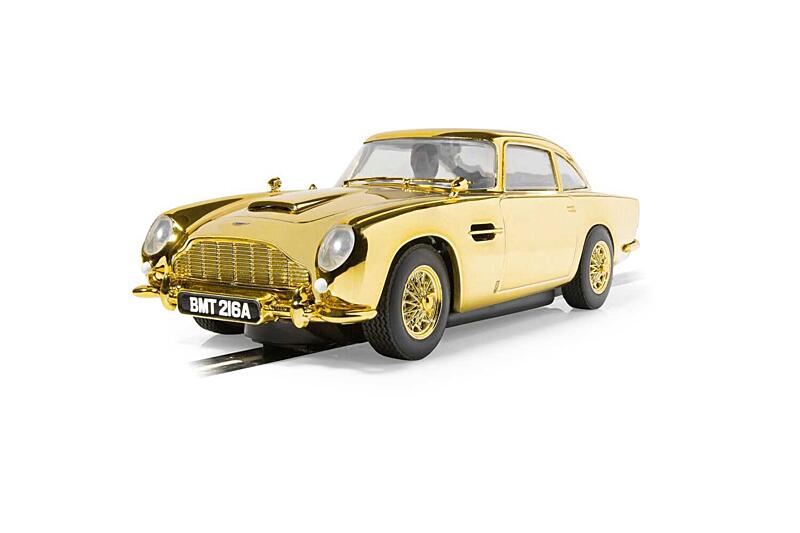 Autíčko Film & TV Scalextric C4550A - James Bond Aston Martin DB5 - Goldfinger - 60th Anniversary Gold Edition 1:32