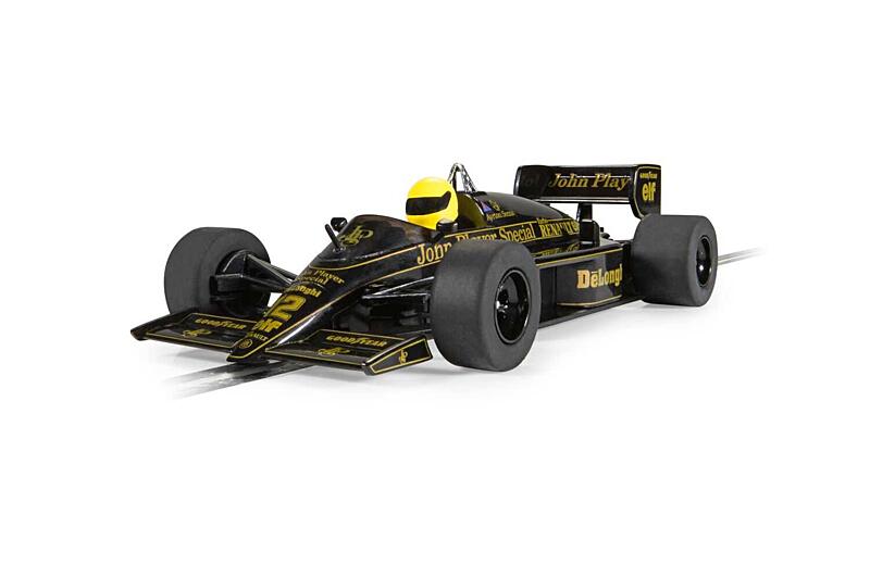 Autíčko Single Seater Scalextric C4529 - Lotus 98T - Ayrton Senna 1:32
