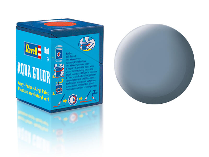 Revell - Barva akrylová - 36157: matná šedá (grey mat) 18ml