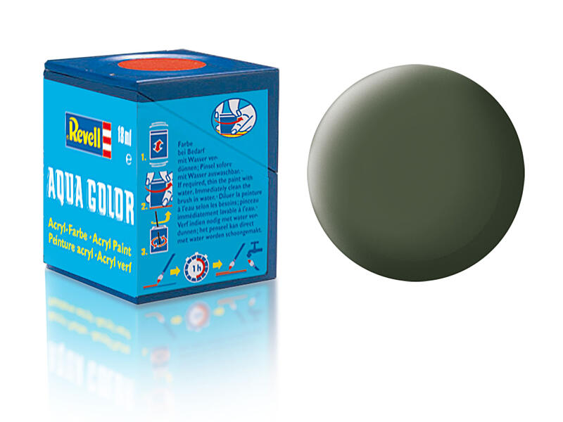 Revell - Barva akrylová - 36165: matná bronzově zelená (bronze green mat) 18ml