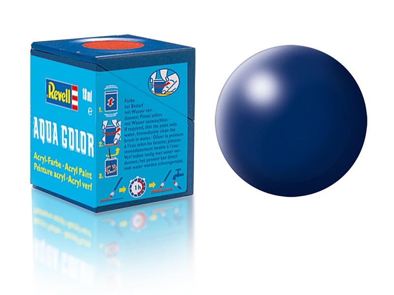 Revell - Barva akrylová - 36350: hedvábná tmavě modrá (dark blue silk) 18ml