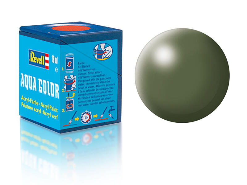 Revell - Barva akrylová - 36361: hedvábná olivově zelená (olive green silk) 18ml